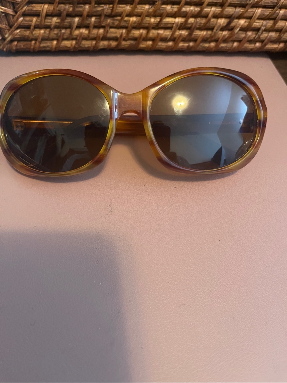 Women's Tortoiseshell Oval Sunglasses - Brown Lenses